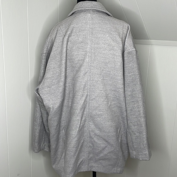 Free People Gray Double-Breasted Coat - Picture 10 of 15